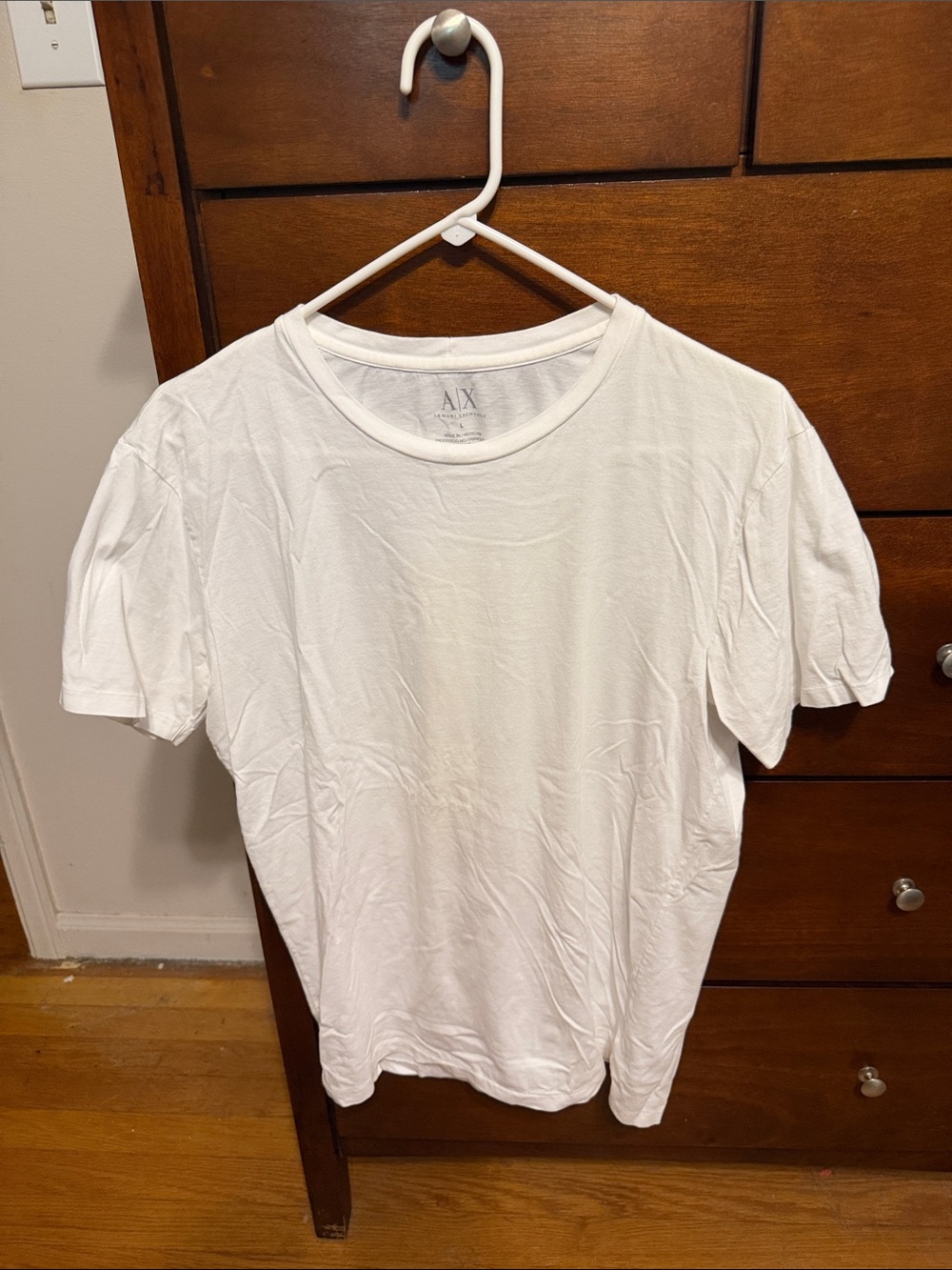 A/X Armani Exchange White Crew Neck Short Sleeve Tee